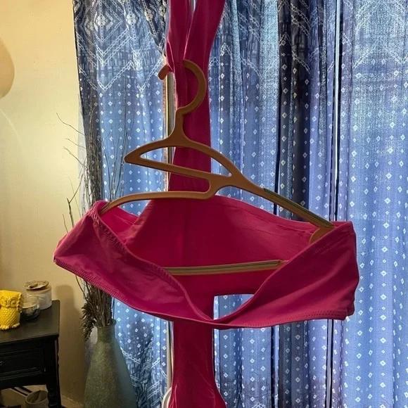 Skims recycled swim halter top cut-out monokini. (TAFFY) - Picture 8 of 14